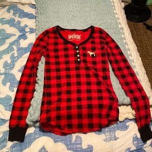 Red and Black plaid Pajama set